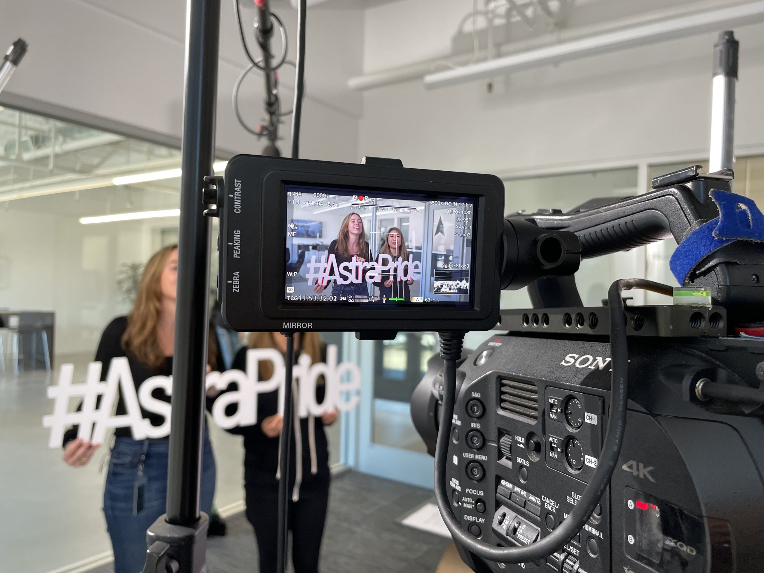 Camera setup with Astra with Sony FS7