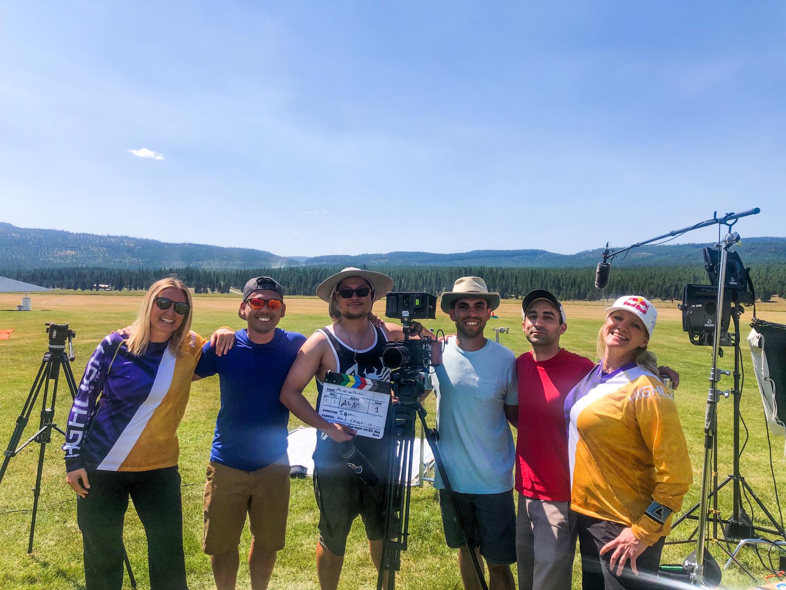 Team Highlight Skydiving team group shot in Montana