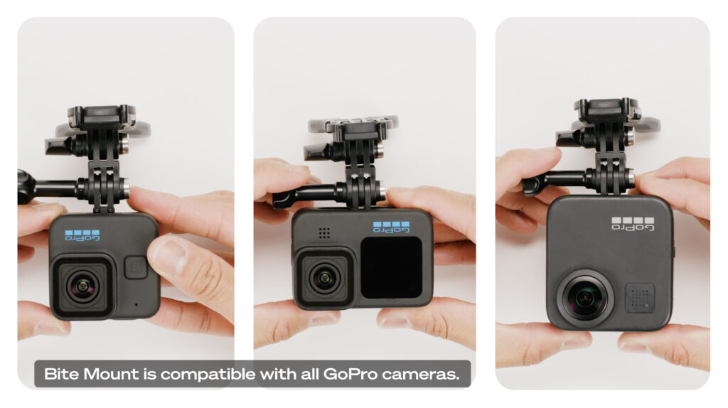 Hero 11 mini GoPro Hero 11 Black GoPro Max 360 camera Bite mount compatibility