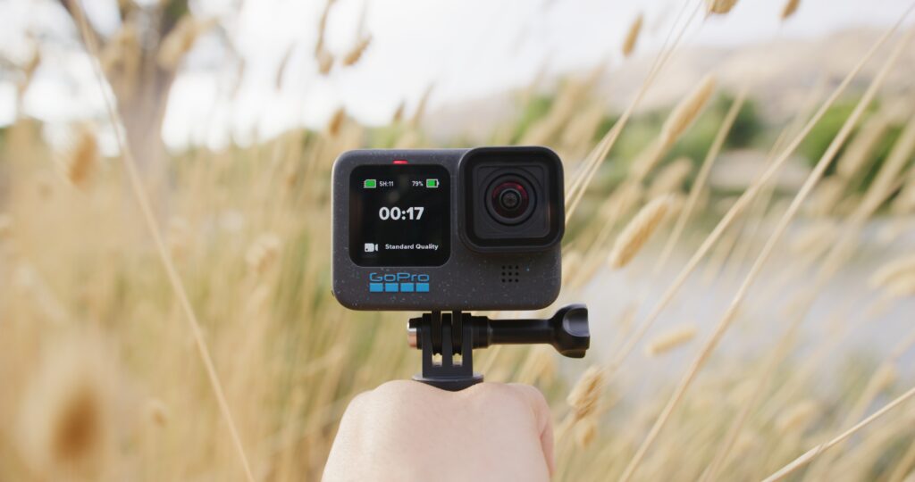GoPro Hero 12 Black Product Shot Hand mount handheld selfie POV
