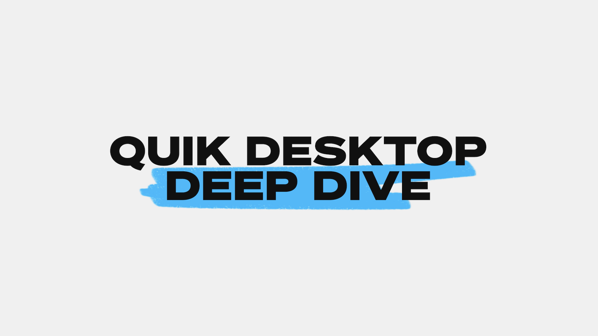GoPro Quik for Desktop Deep Dive Chapter Card